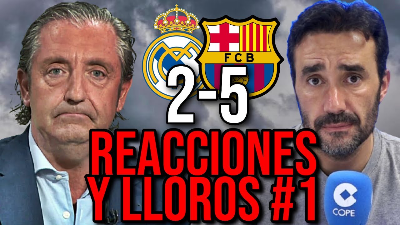 💥🤣 *MANOLO LAMA Y RONCERO* REACCIONES Y LLOROS #1 REAL MADRID 2-5 BAR&Ccedil;A | BRUTAL LLUIS FLAQUER