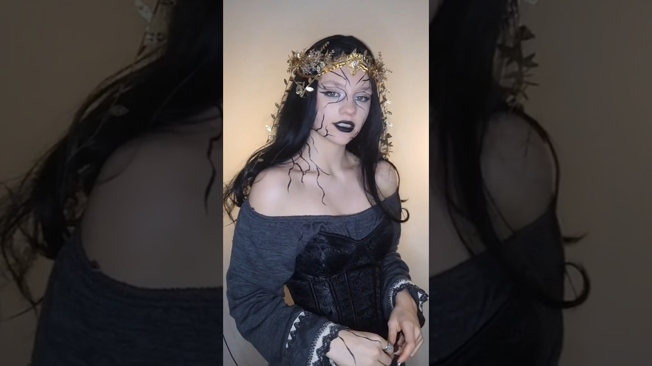 The black clover comes with an eternity of bad luck🍀🖤 #oc #makeup #acting #actress #youtubeshorts