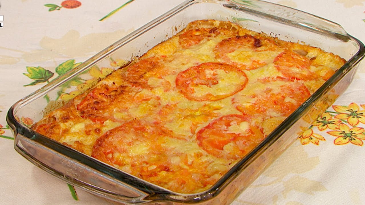 Tarta de espinaca con masa licuada