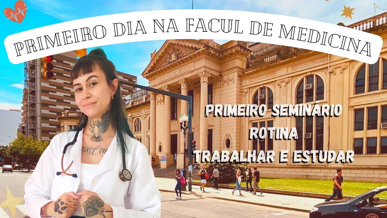 MEDVLOG #1 PRIMEIRO DIA NA FACULDADE DE MEDICINA - Um dia comigo enquanto estudo e trabalho
