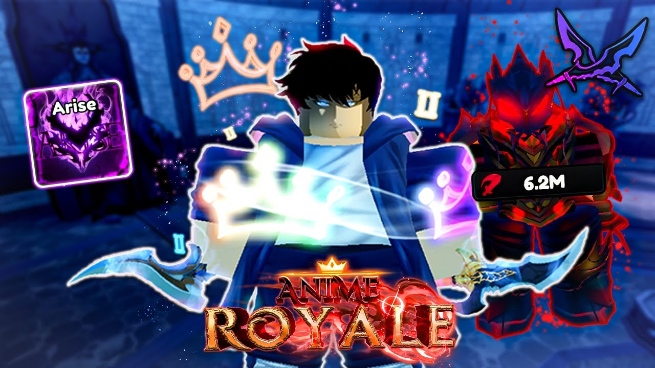 Evolving The NEW 0.1% Sung Jinwoo *MONARCH* in Roblox Anime Royale...