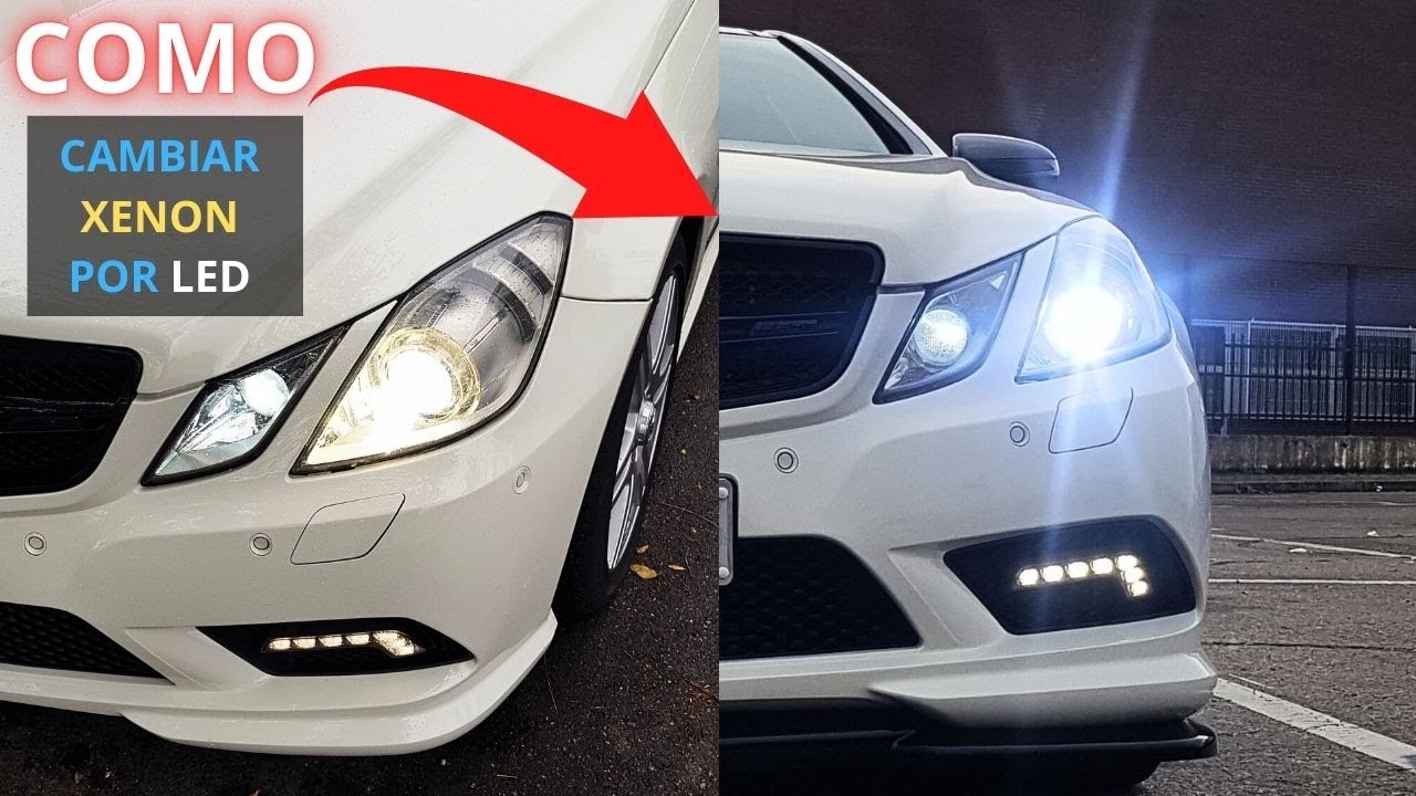 Cómo cambiar bombillas (XENON) por LED (D1S) Mercedes-Benz 207/212/204