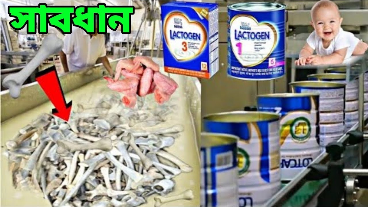 সত্যিই কি ল্যাকটোজেন তৈরি করার জন্য এসব ব্যাবহার করে।সাবধান হয়ে যান।Lactogen Making Factory Process