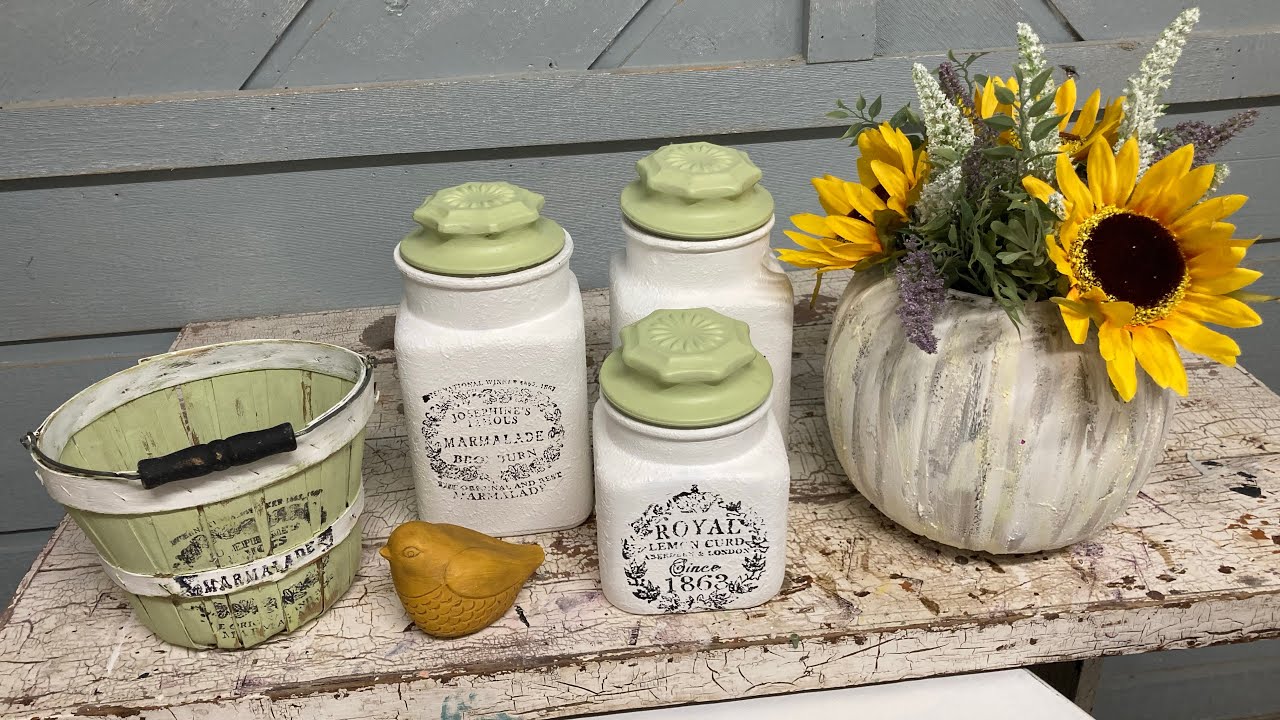 DIY Create a farmhouse vignette with thrifted items