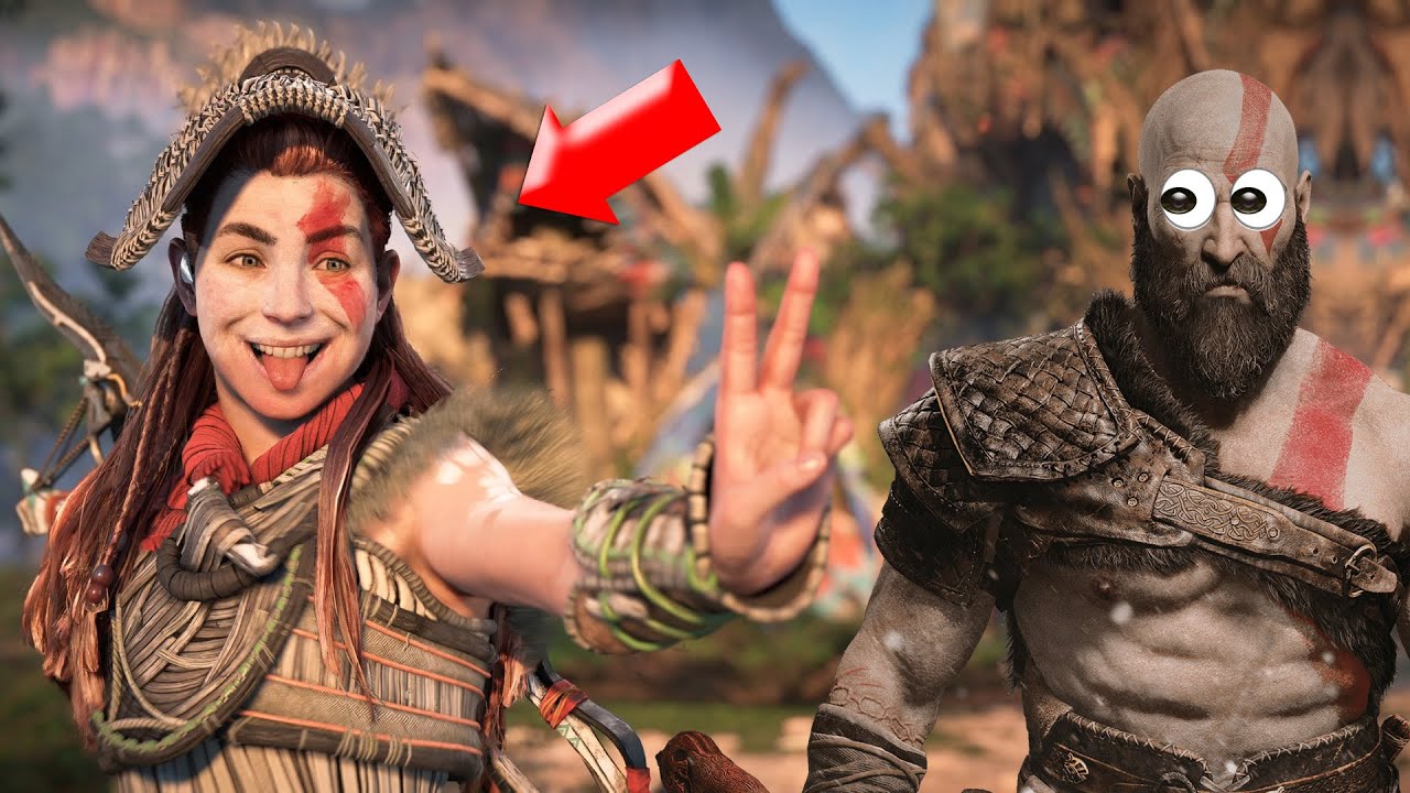 Acharam o Kratos no Horizon Forbidden West - MELHORES EASTER EGGS DO JOGO