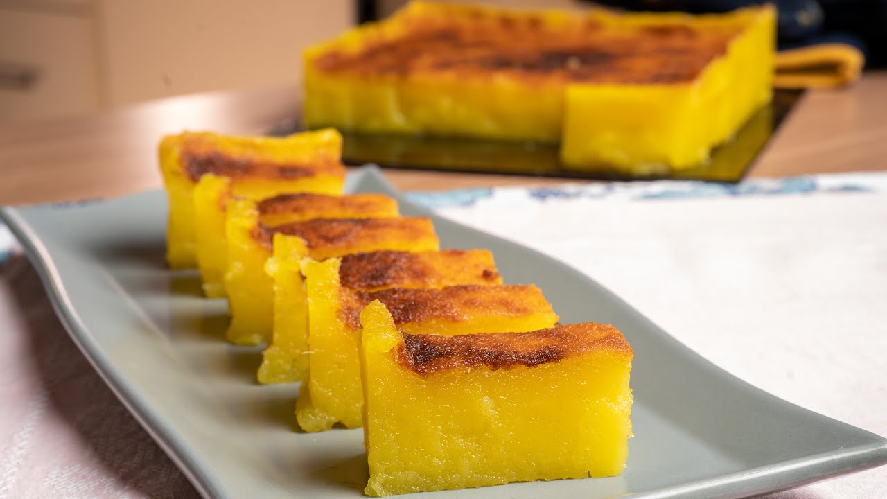 Bingka Ubi Kayu resepi mak Che Nom. Garing luar, lemak manis di dalam.