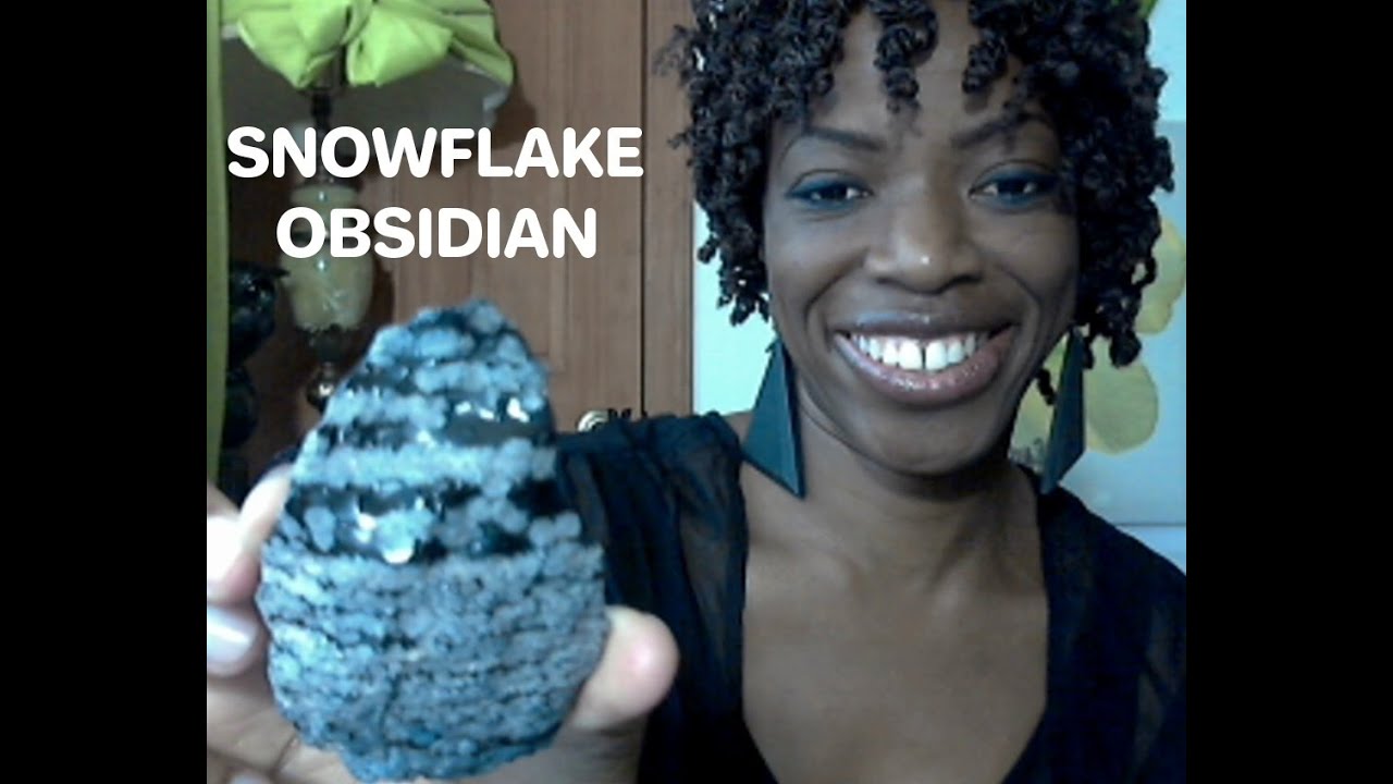 SNOWFLAKE Obsidian: Powerful Grounding Crystal For Heated & Unexpected Situations!