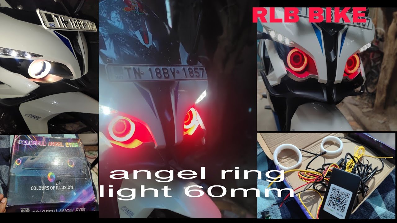 RS200 bike ring light 60mm installed தமிழ் பேரிங் கழட்ட தேவையில்லை 👍👍