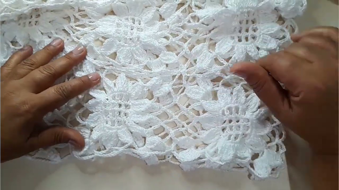 Saida de Praia ou vestido de Crochê Flores/Passo a Passo @MARA ARTESÃ