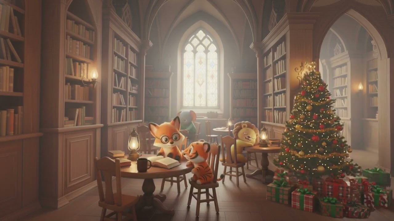 Let's study or relax with music in library. lofi | study📚, relax  #music  #piano #relax #xmas