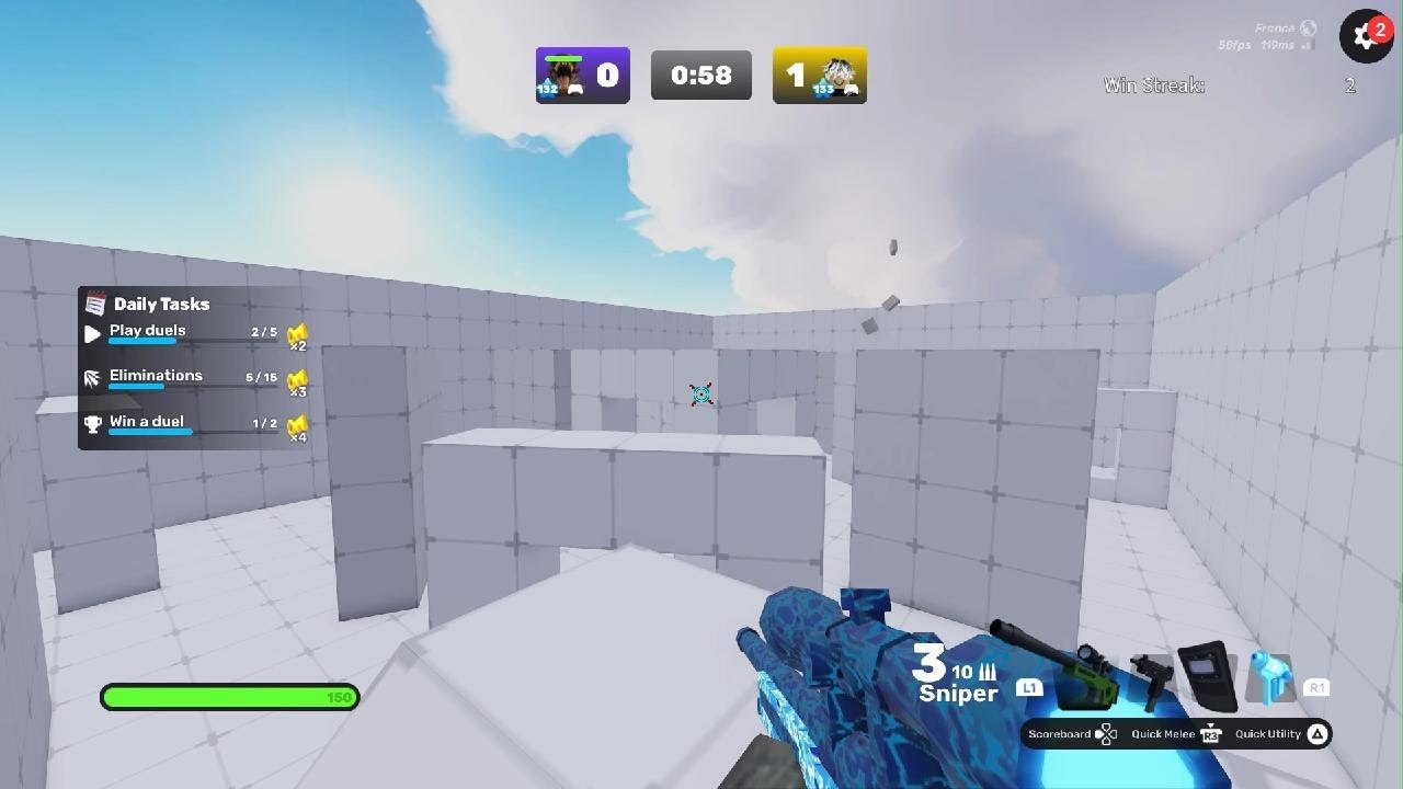 1v1 a friend again