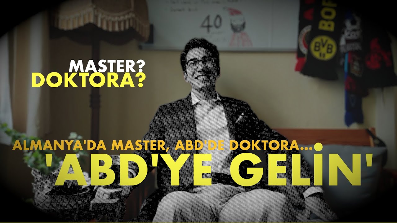 🔴 ALMANYA'DA MASTER YAPTI, ABD'DE DOKTORA YAPIYOR: HERKESE ABD'YE GELİN DİYORUM!