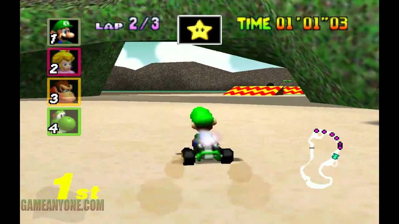 Mario Kart 64 -  Mushroom Cup Extra