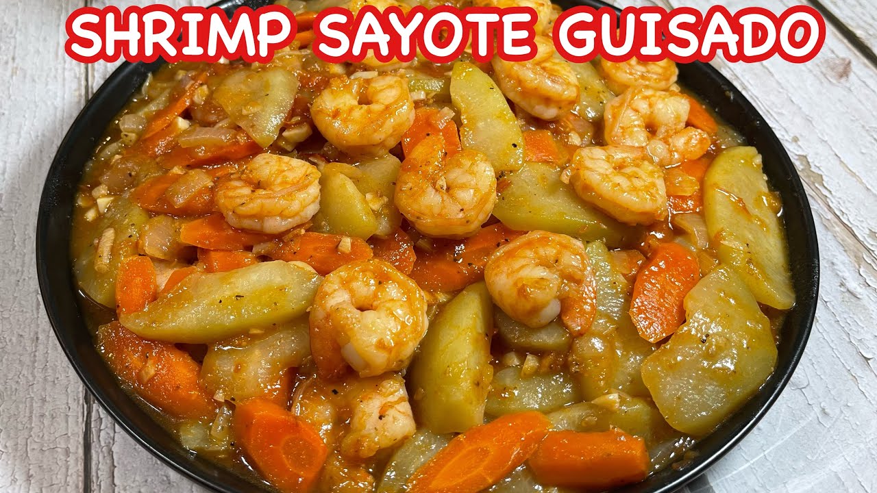 SHRIMP SAYOTE GUISADO | Kakaibang luto ng GINISANG SAYOTE with SHRMIP | Pinoy Simple Cooking