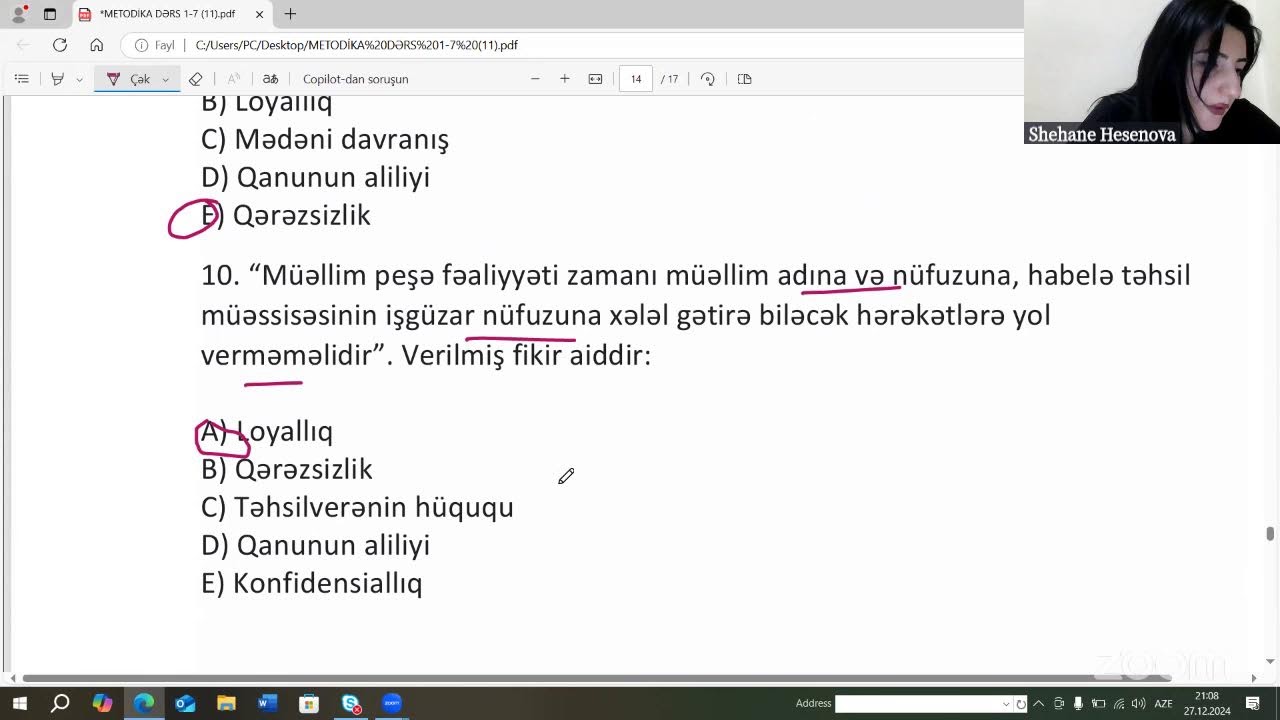 ETİK DAVRANIŞ QAYDALARI ƏN YENİ FORMADA