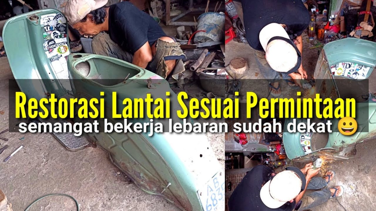 Vespa Restoration !! Lantai vespa bajaj Part 1