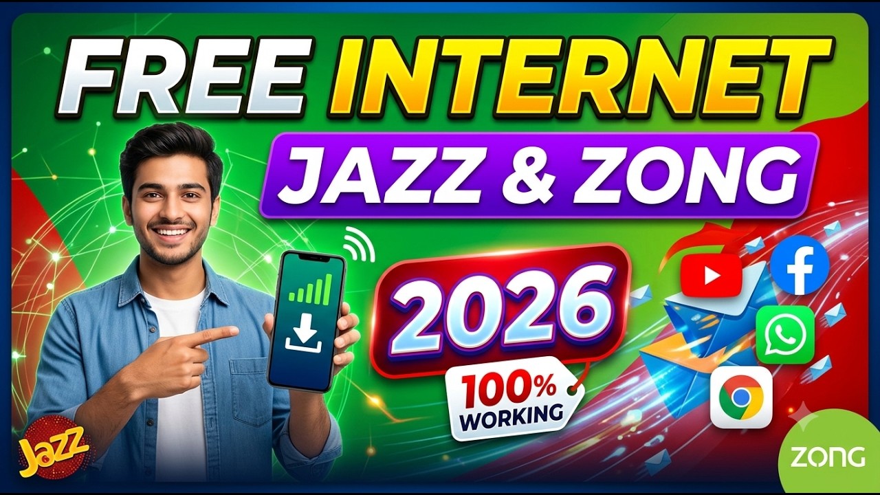 Jazz & Zong Free Internet 2026 Pakistan | Free MBs & Latest Internet Offers