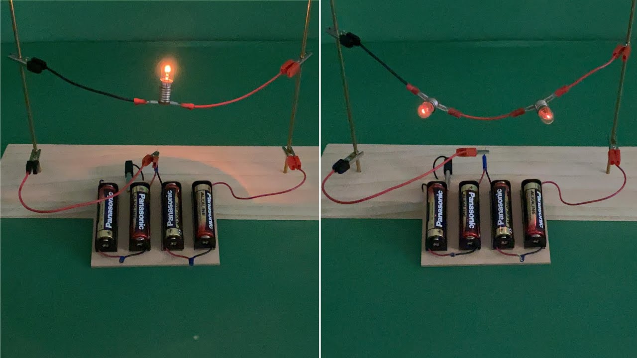 （國小）燈泡、電池串並聯－演示教具－壓接端子版本