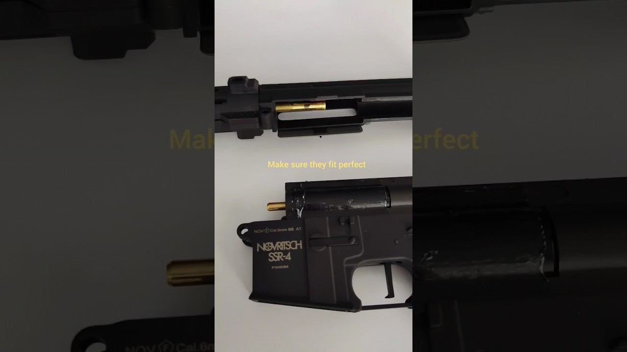 barrel to nozzle alignment #kythera #m4 #ssr4 #novritsch #polarstar #hpa #airsoft #toygun# #notreal