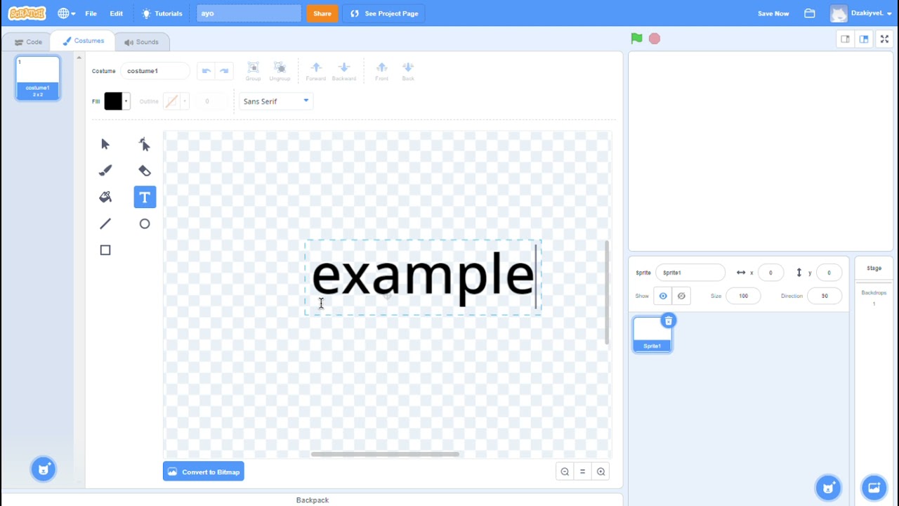 How to add text on Scratch || Scratch Tutorial