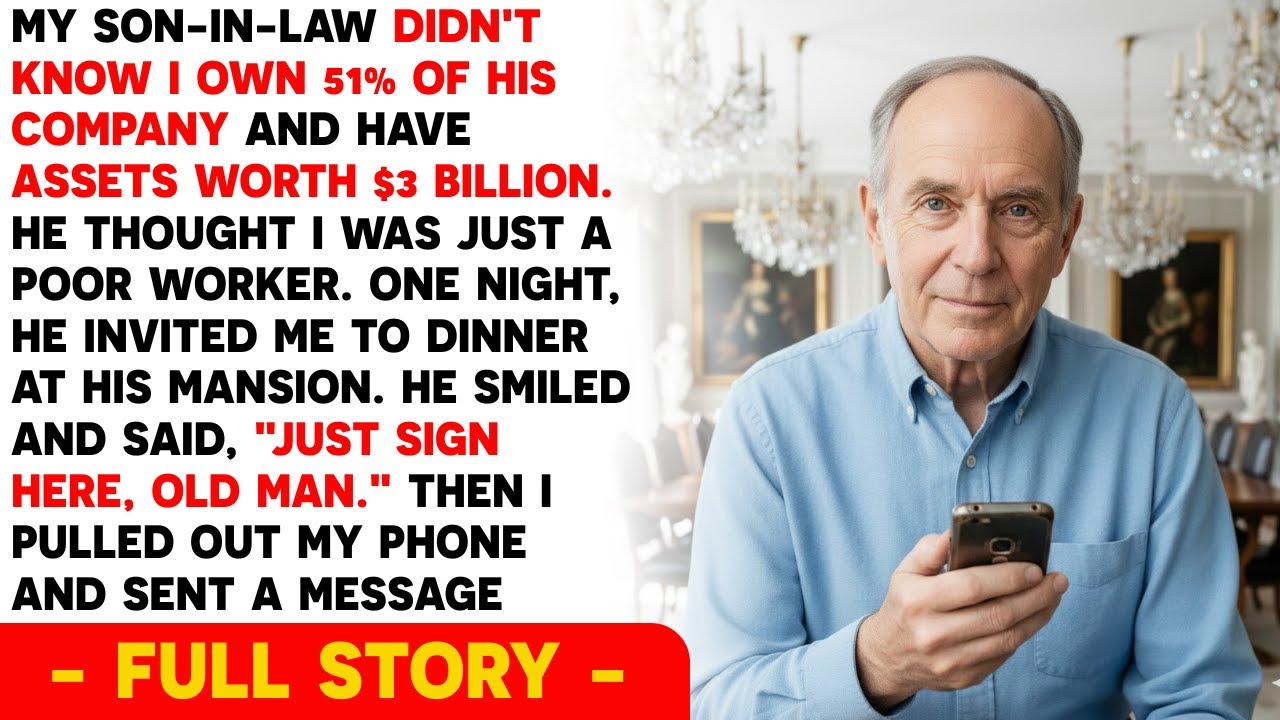 I Never Told My Son-in-Law That I Own 51% Of His Company, Worth $3 Billion — And He Just Offered Me…