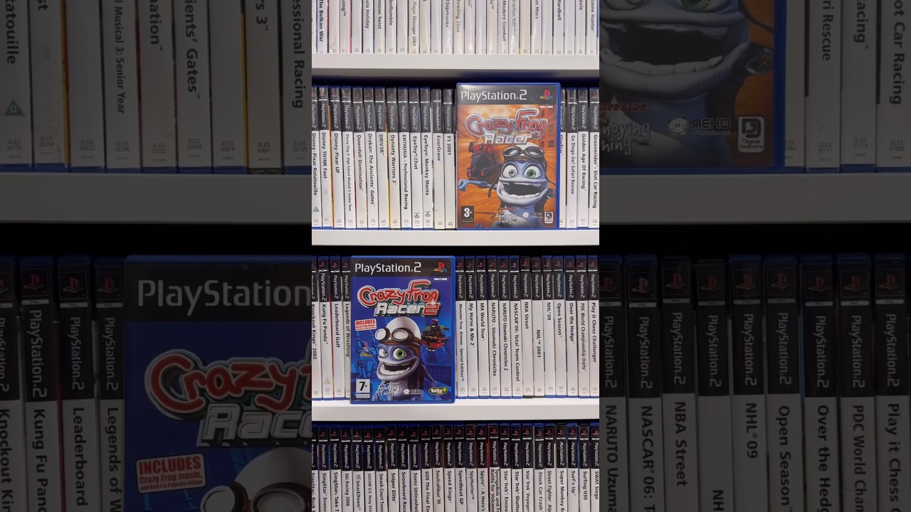 All Crazy Frog Racer games on PlayStation 2 🐸💥🛞 #crazyfrog #race #ps2 #playstation #shorts