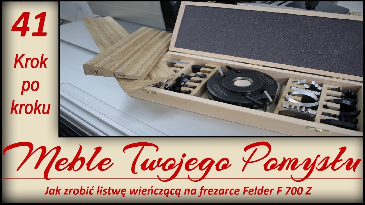 Jak zrobić listwę wieńczącą na frezarce Felder F 700 Z / Slat crowning on milling machine