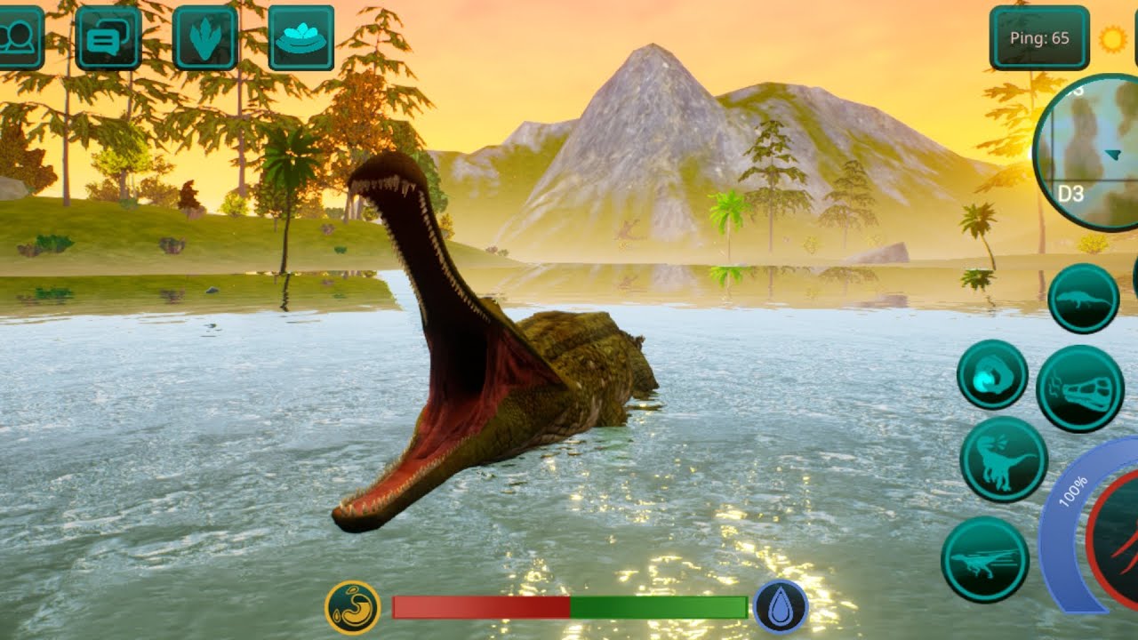 Gameplay de sarcosuchus🐊(the cursed isle)