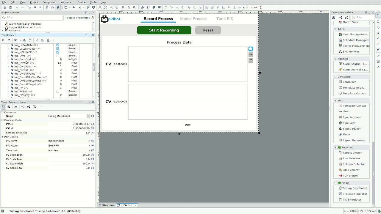 Tuning Dashboard Setup for PlantPAx P_PIDE