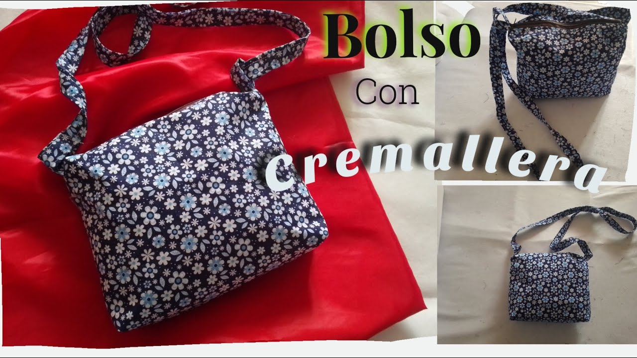 ✅COMO hacer una BOLSA de tela con CIERRE 2022 | como hacer un Bolso con CIERRE y FORRO