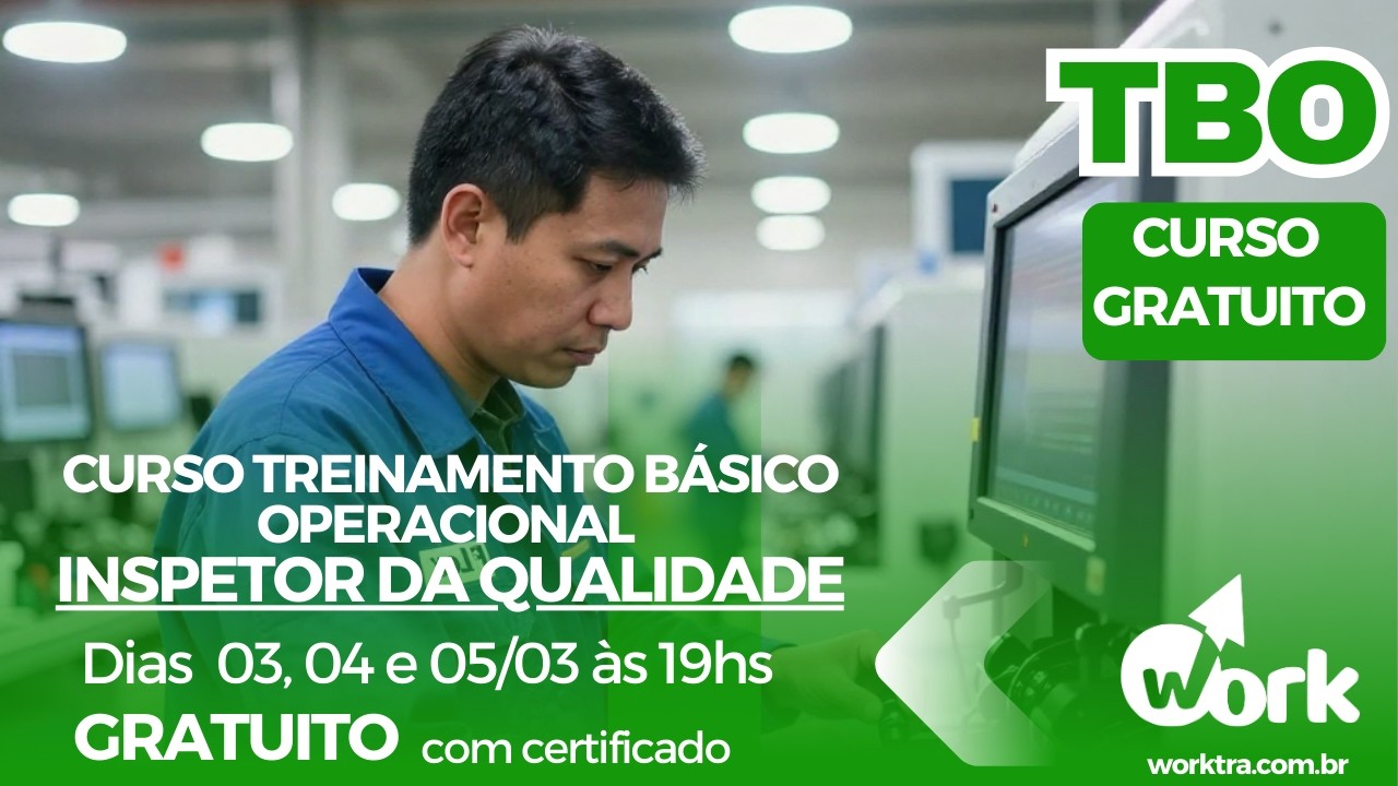 TBO INSPETOR DA QUALIDADE  (TREINAMENTO BÁSICO OPERACIONAL P/ INSPETOR DA QUALIDADE) - 04.03 AULA 02