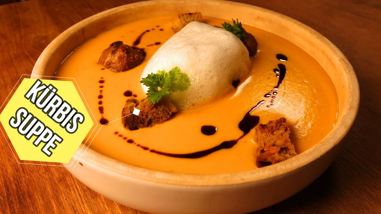 Hokkaido Kürbissuppe / Kürbis im Ofen lecker geröstet. fruchtig aromatisch lecker gesund einfach