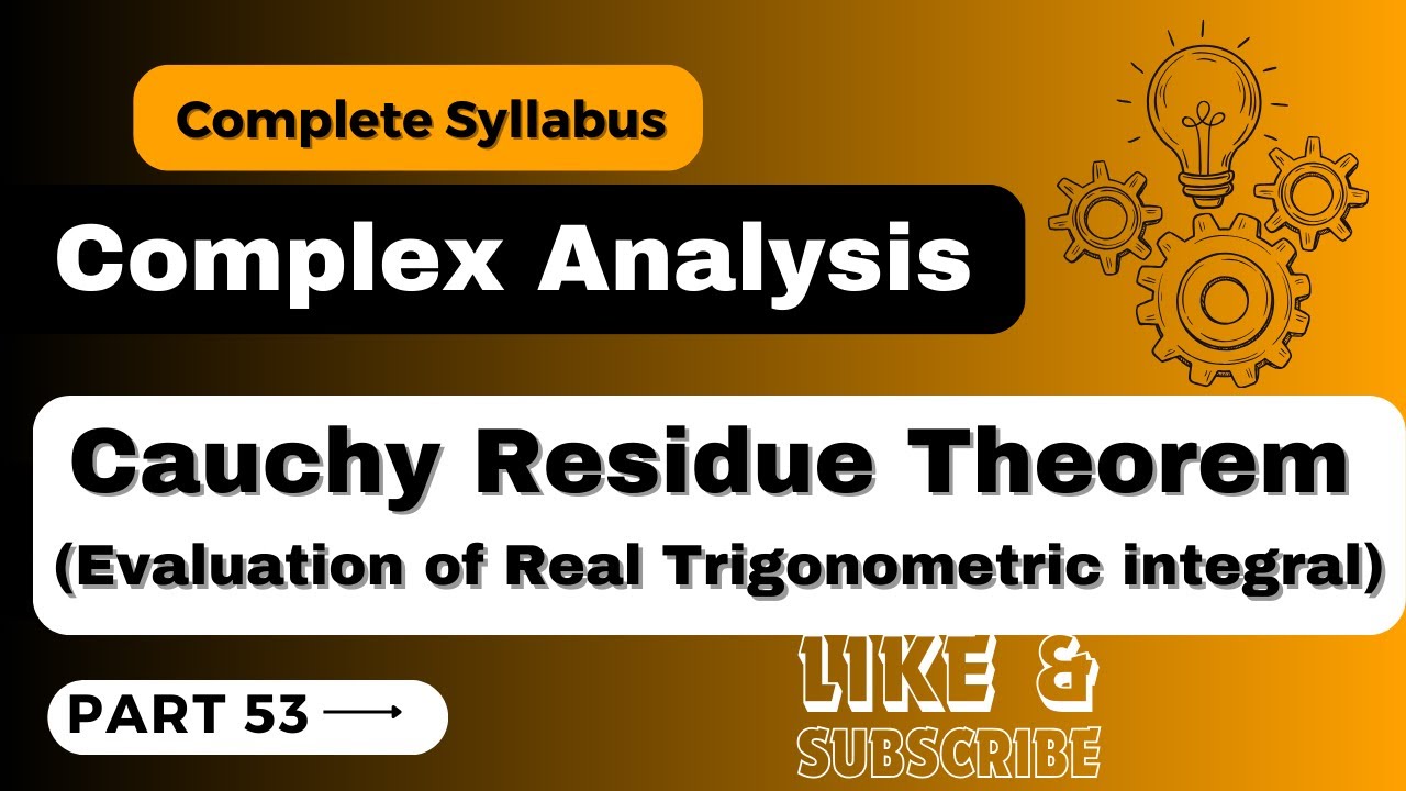 #ComplexAnalysis #valuefortimekamalkumar || Part 53 ||  Residue Theorem #education #trending #share