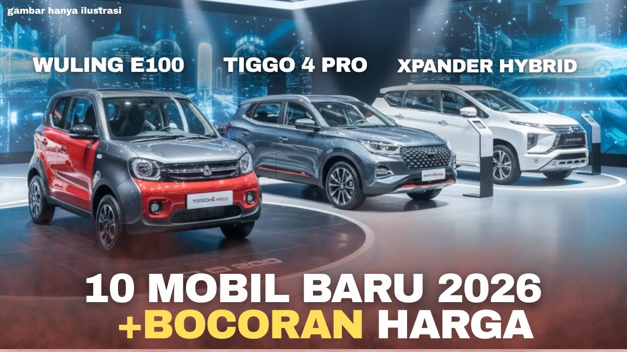 RESMI RILIS! Inilah 10 Mobil Baru yang Akan Hadir di 2026 + Update Harga Terbarunya!