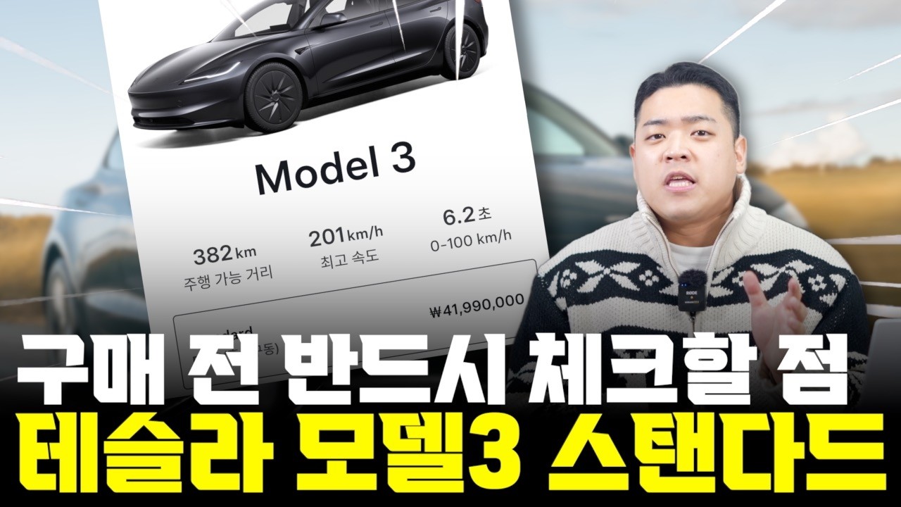테슬라 모델 3 옵션 추천 
