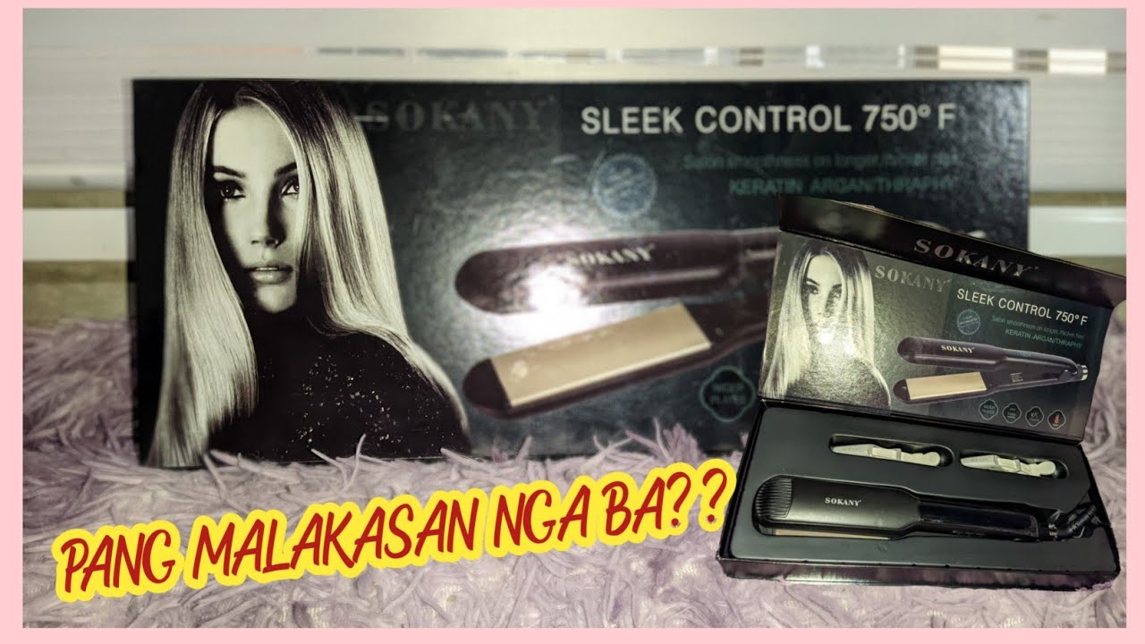 SOKANY  HAIR IRON  STRAIGHTENER UNBOXING &
