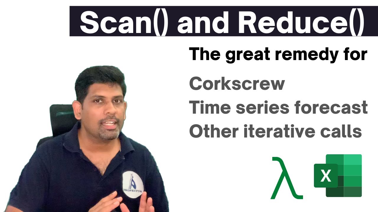 When and how to use Scan() and Reduce() functions in MS Excel? | Build dynamic cork screw models