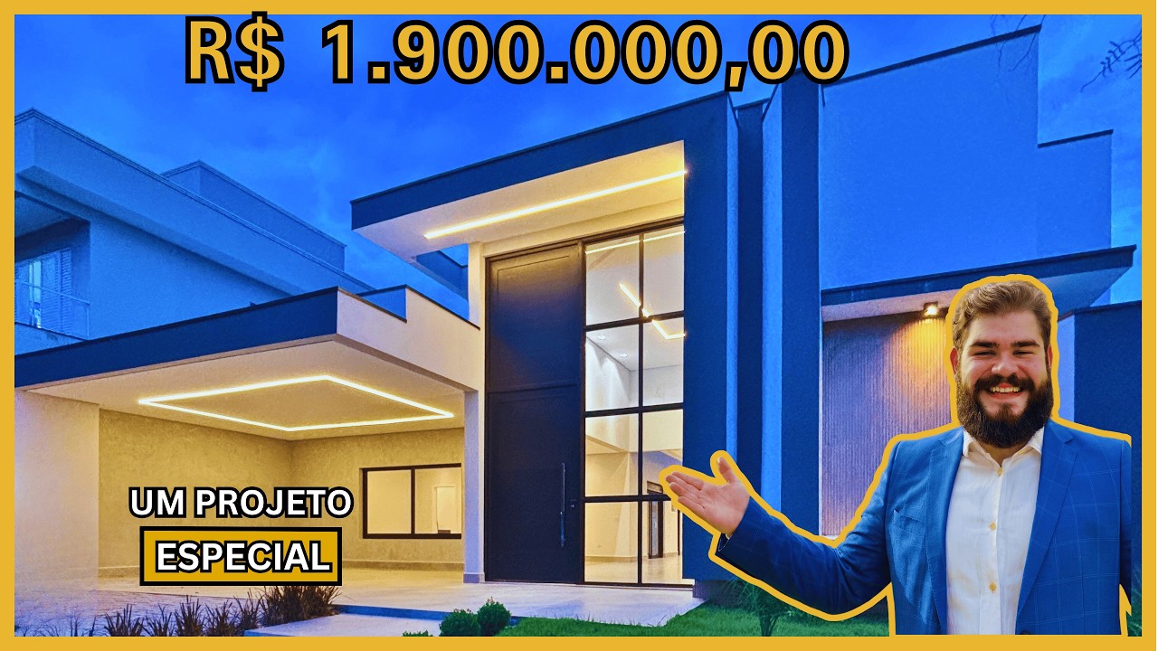 CASA DE ALTO PADRÃO COM 4 SUÍTES NO PORTAL DAS ESTRELAS | BOITUVA - SP | +330m2