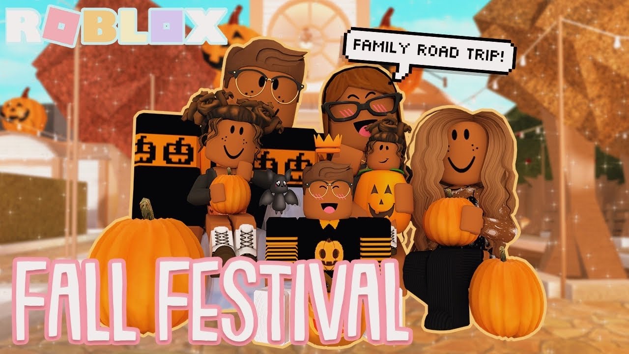We Went To a FALL FESTIVAL! *FAMILY ROAD TRIP* Roblox Bloxburg Roleplay