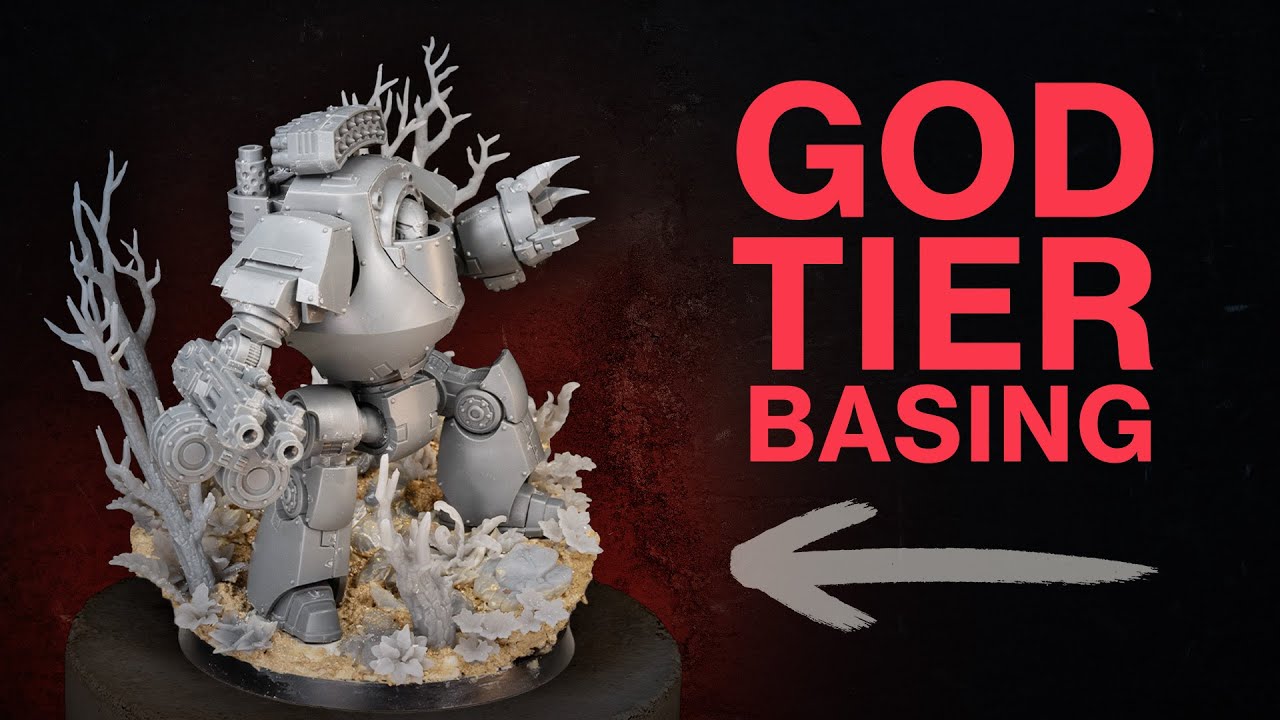 Basing to the MAX! How to make EPIC large bases for your Warhammer miniatures.
