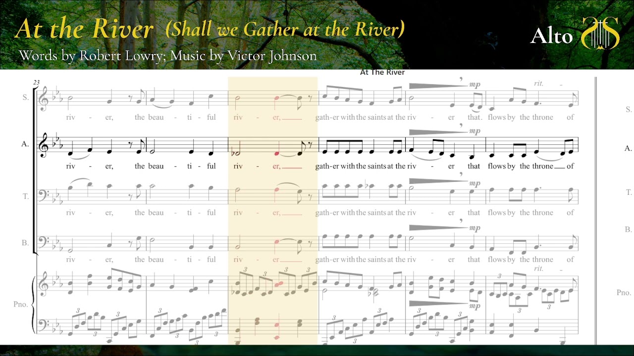 At the River (Shall We Gather at the River) - Alto