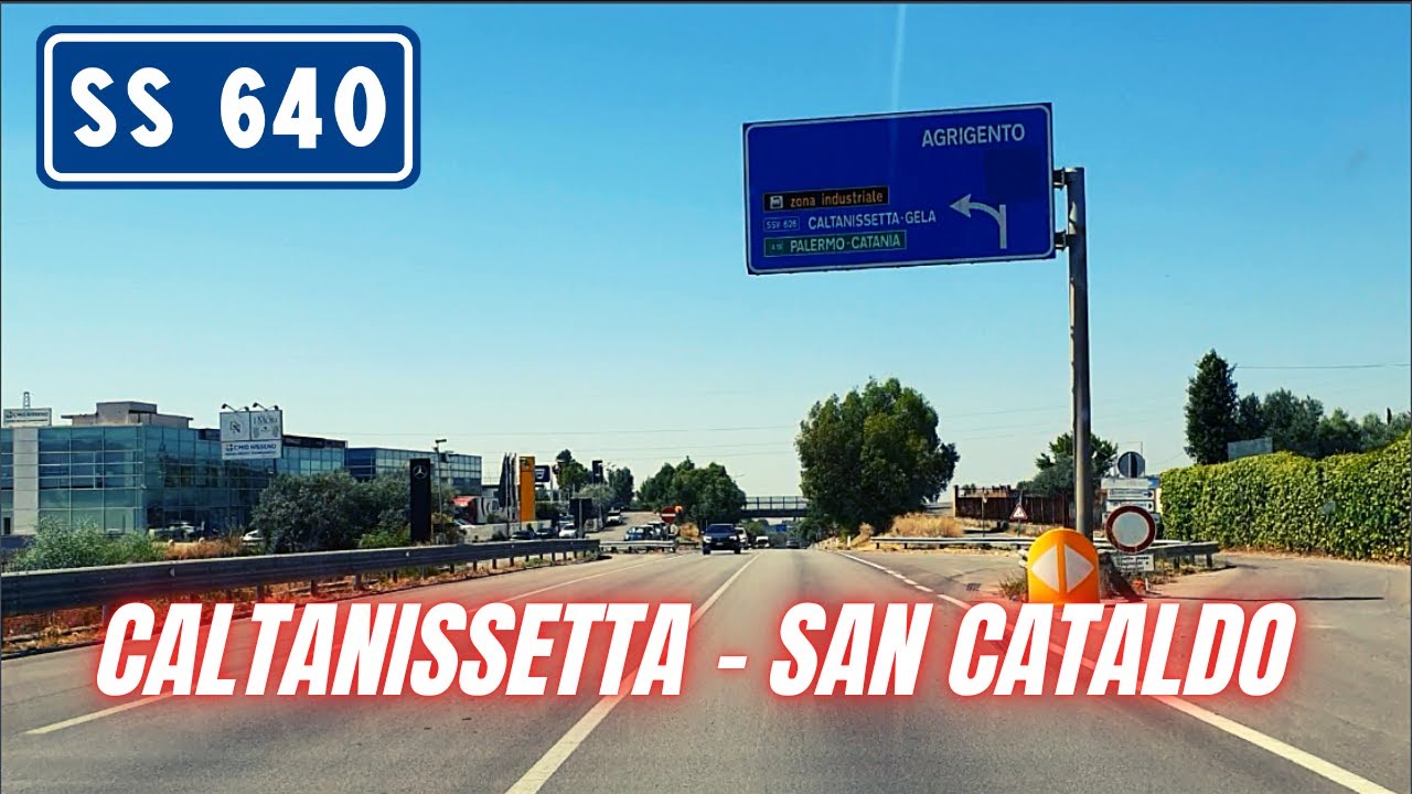 SS640 DEGLI SCRITTORI | TRATTO CALTANISSETTA-SAN CATALDO + GALLERIA S.ELIA [Road Trip Sicily 2022]