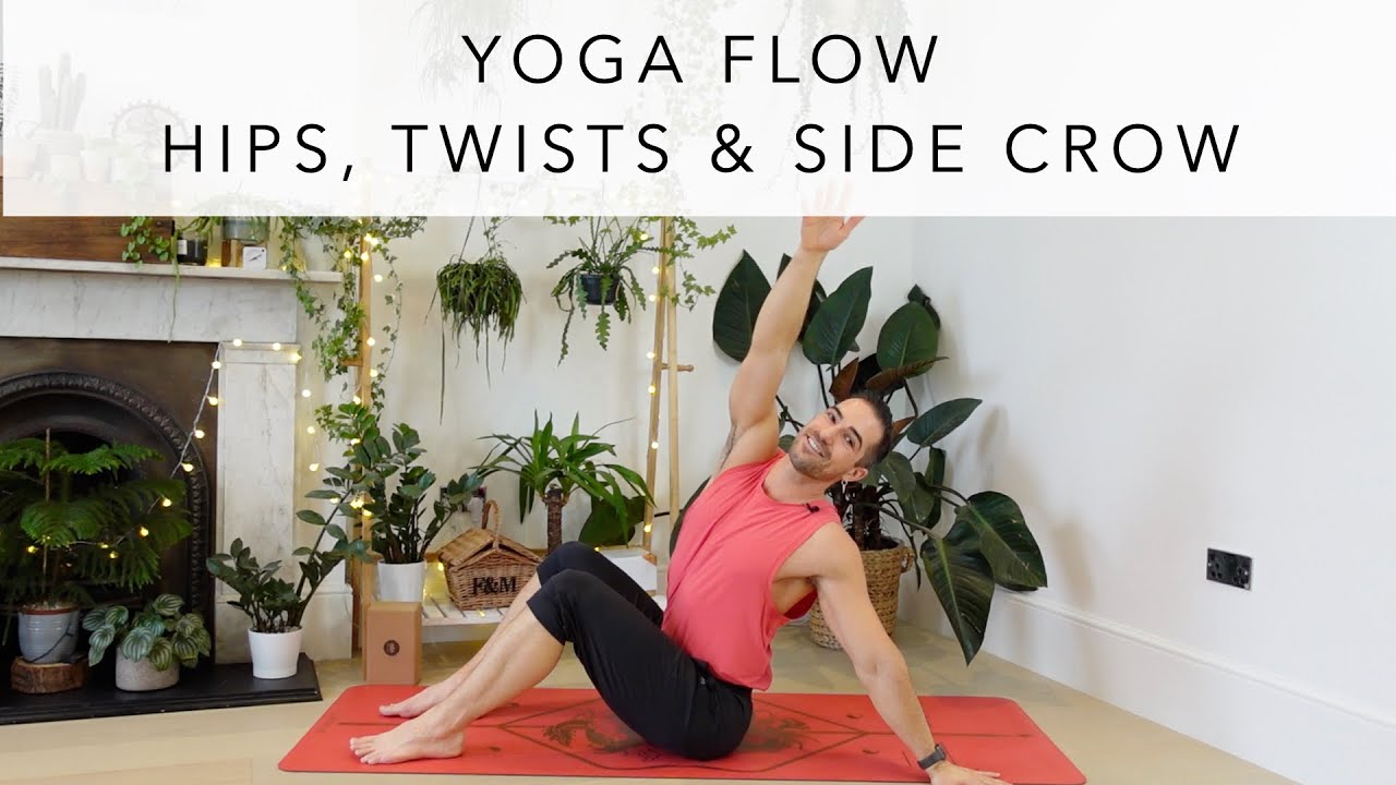 Hip Flexibility, Twists and Side Crow Vinyasa Flow: Recorded Live Yoga Class