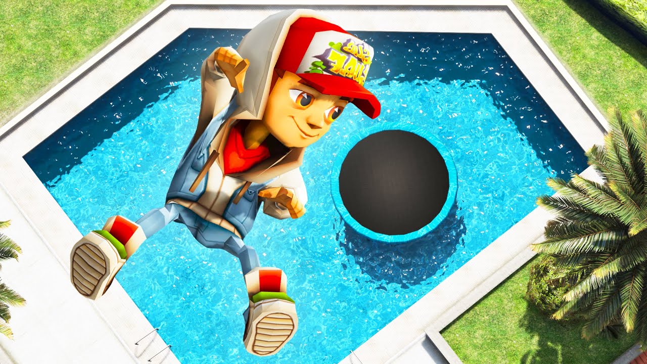 GTA 5 Ragdolls Subway Surfers Jumps/Fails (Euphoria Physics/Compilation) 86
