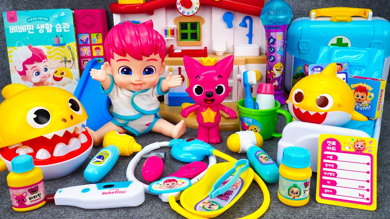 Satisfying Unboxing & Review Miniature Pinkfong Doctor Playset | ASMR