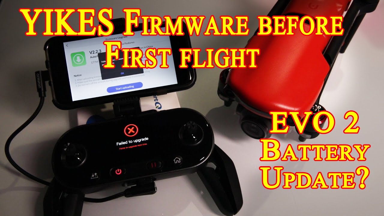 Autel Evo 2 Pro 6k Drone firmware and battery update, FAA registration and the readying for startup.