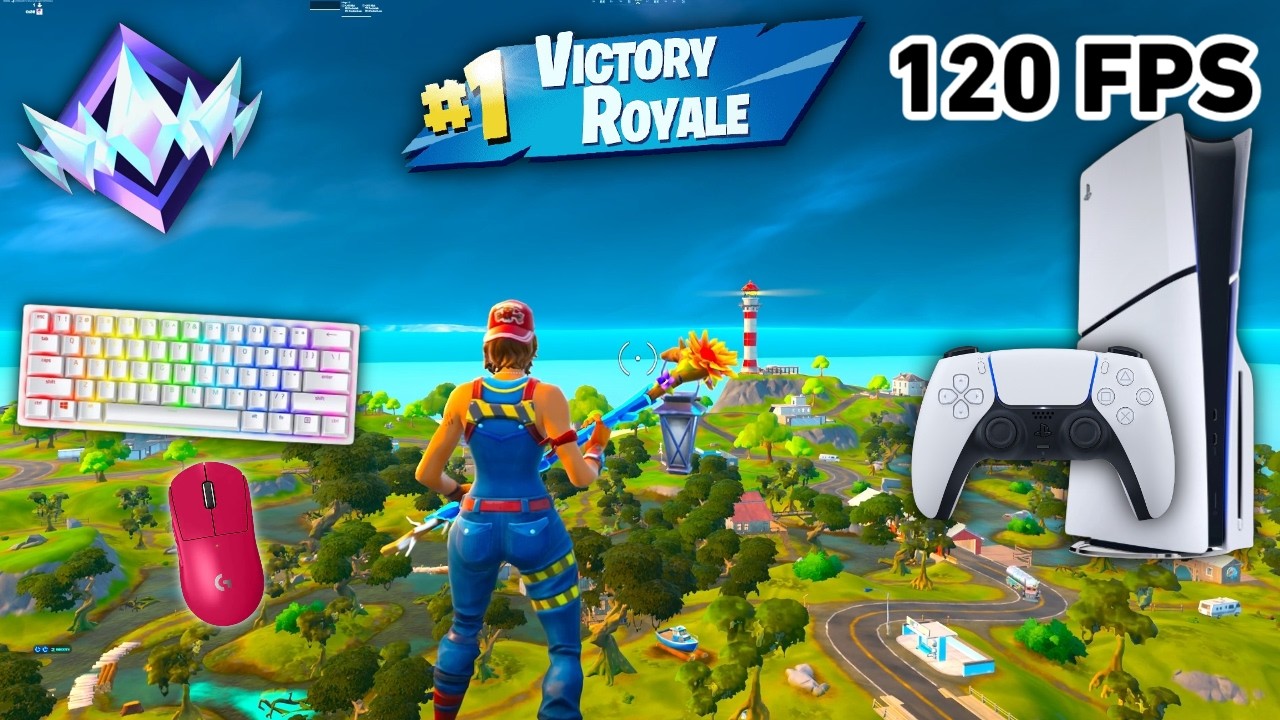 Fortnite Unreal Ranked Reload On PS5 Slim | Keyboard & Mouse Gameplay | 120 FPS | 4K