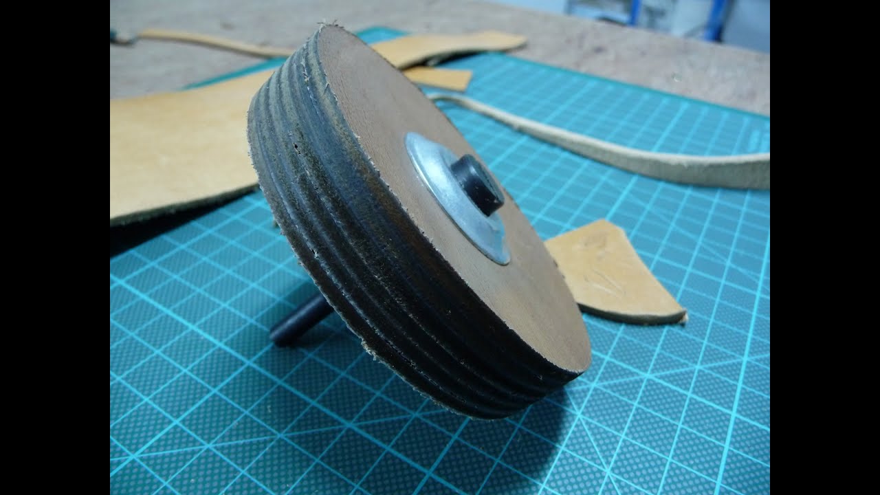 DIY: Leather strop wheel