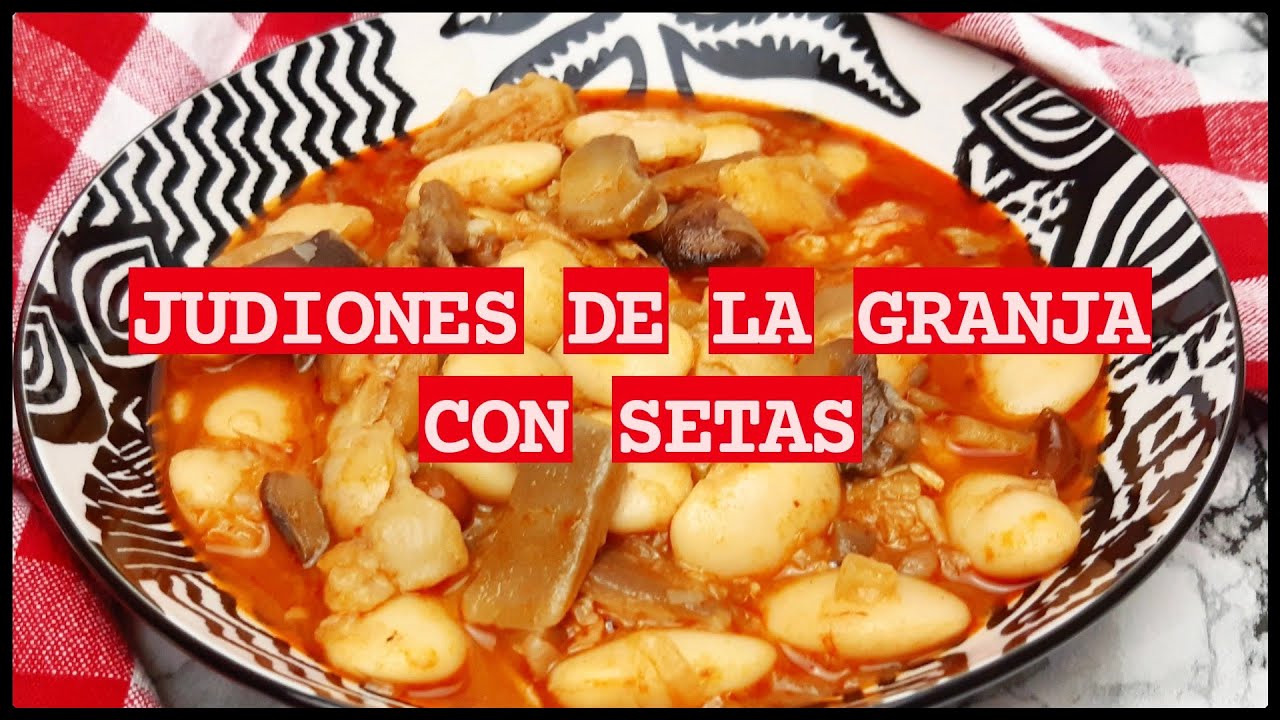 🍲 Cómo hacer JUDIONES DE LA GRANJA con SETAS. Plato súper FÁCIL y DELICIOSO
