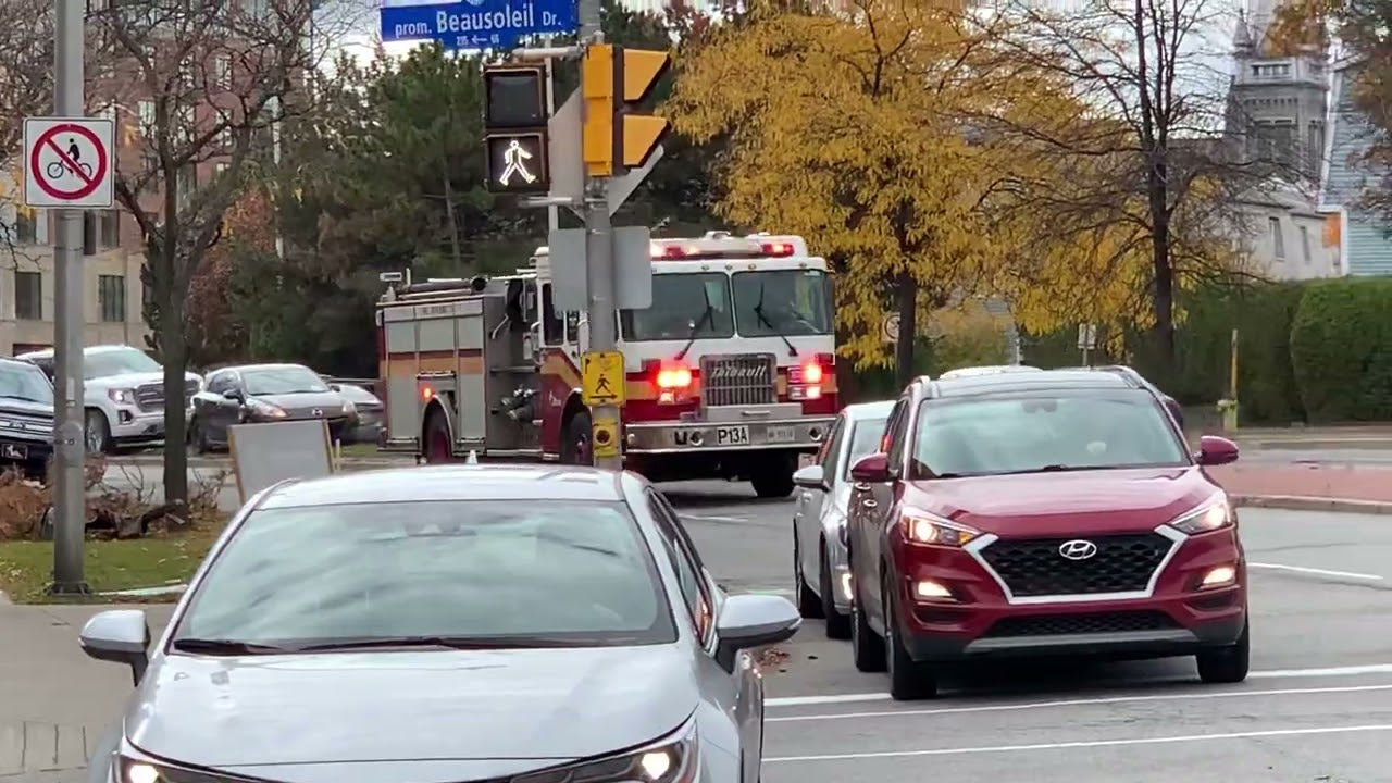 (TONS OF HORNS) Ottawa fire service responding